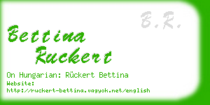 bettina ruckert business card