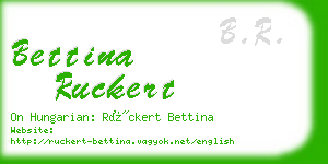 bettina ruckert business card